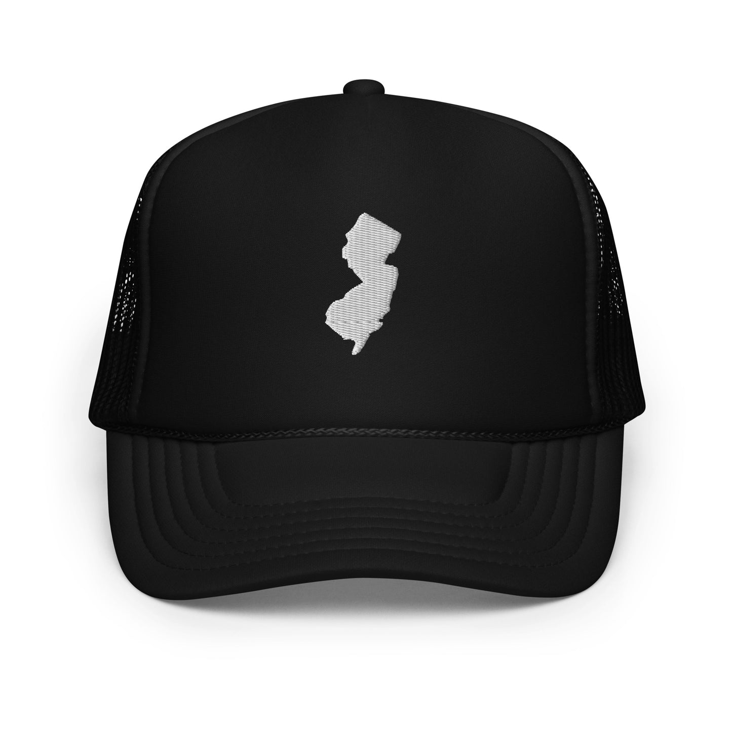 New Jersey State Silhouette Foam 5 Panel A-Frame Snapback Trucker Hat