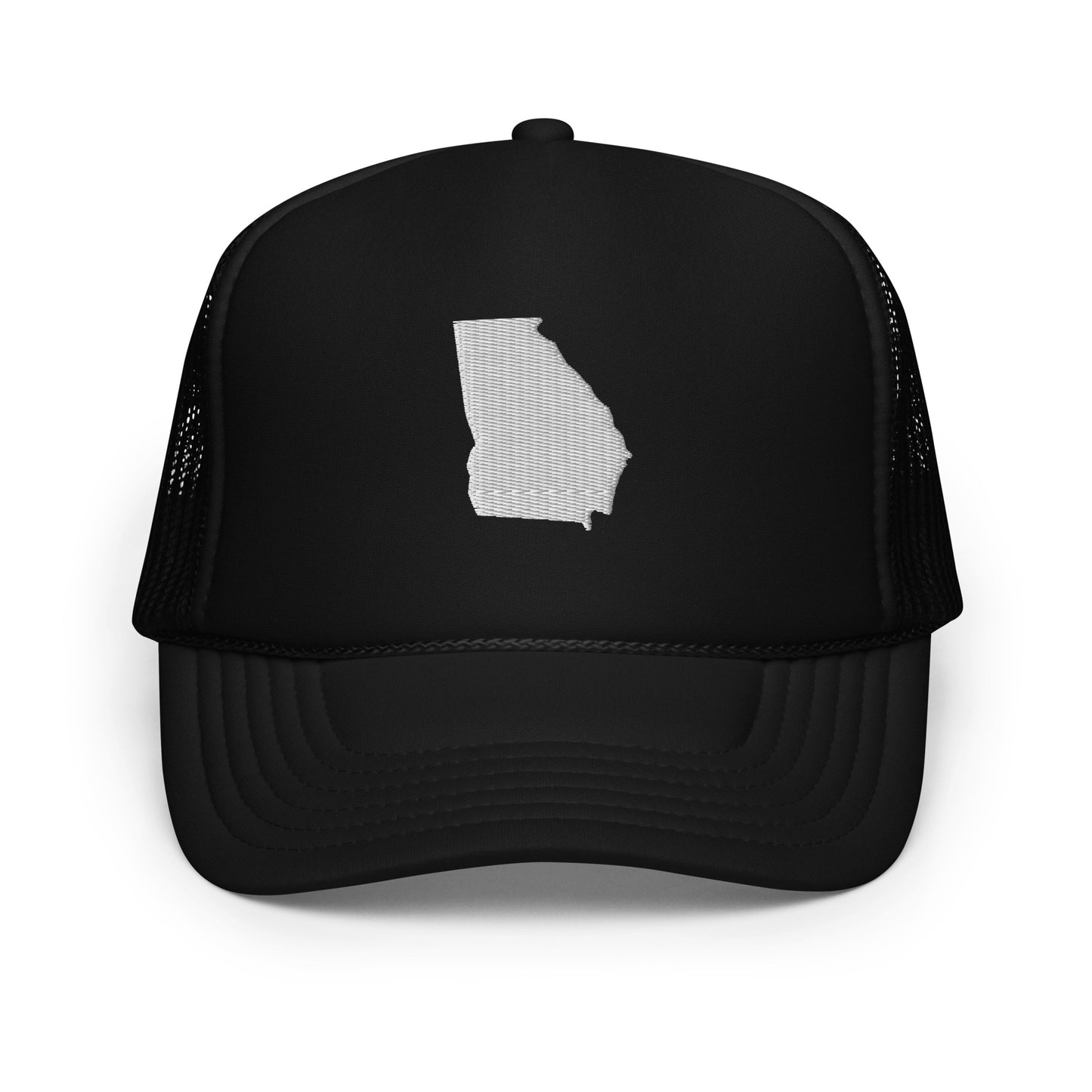 Georgia State Silhouette Foam 5 Panel A-Frame Snapback Trucker Hat