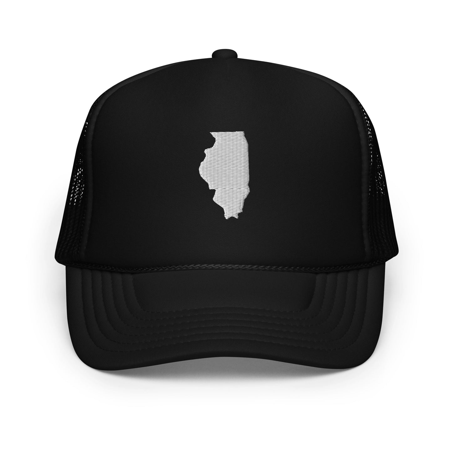 Illinois State Silhouette Foam 5 Panel A-Frame Snapback Trucker Hat