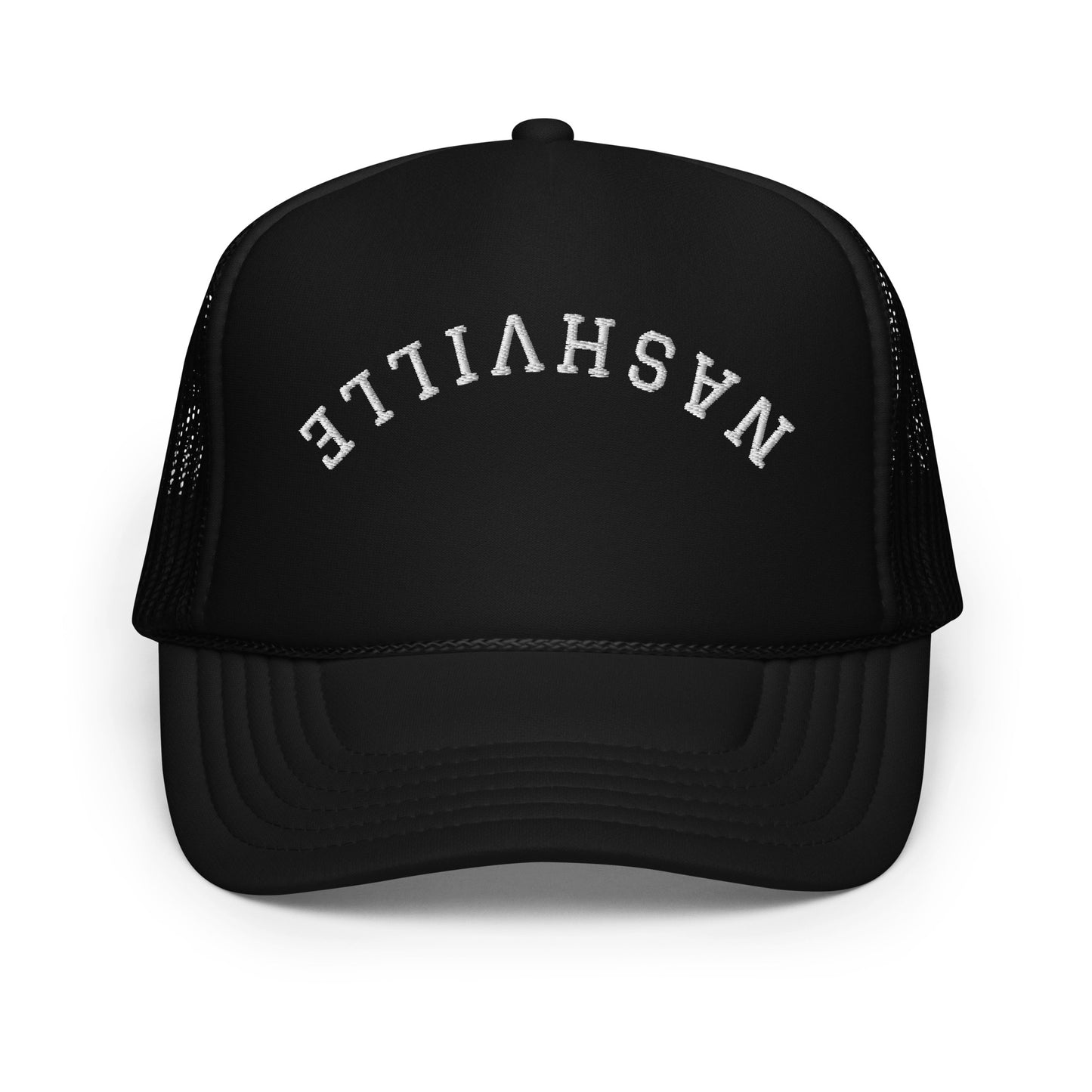 Nashville Upside Down Arch Foam 5 Panel A-Frame Snapback Trucker Hat