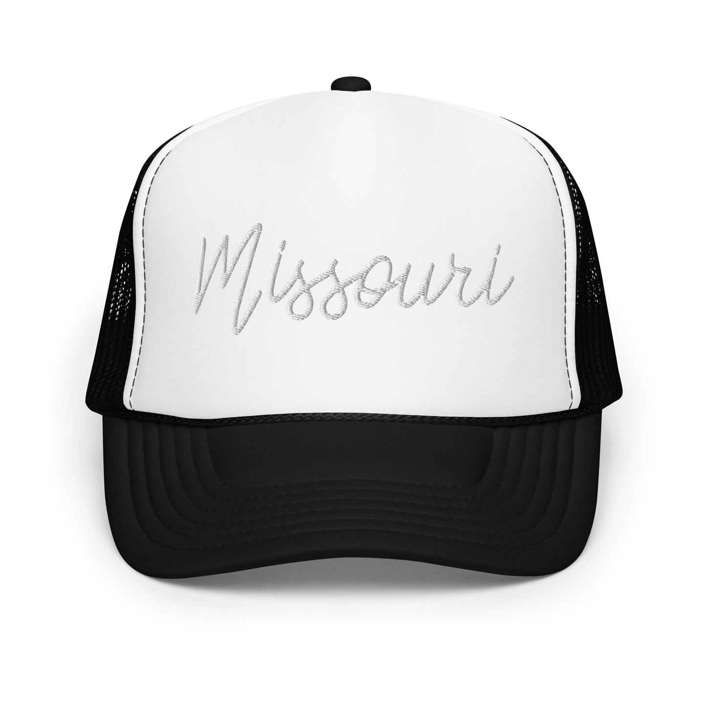 Missouri Retro Script Foam 5 Panel A-Frame Snapback Trucker Hat