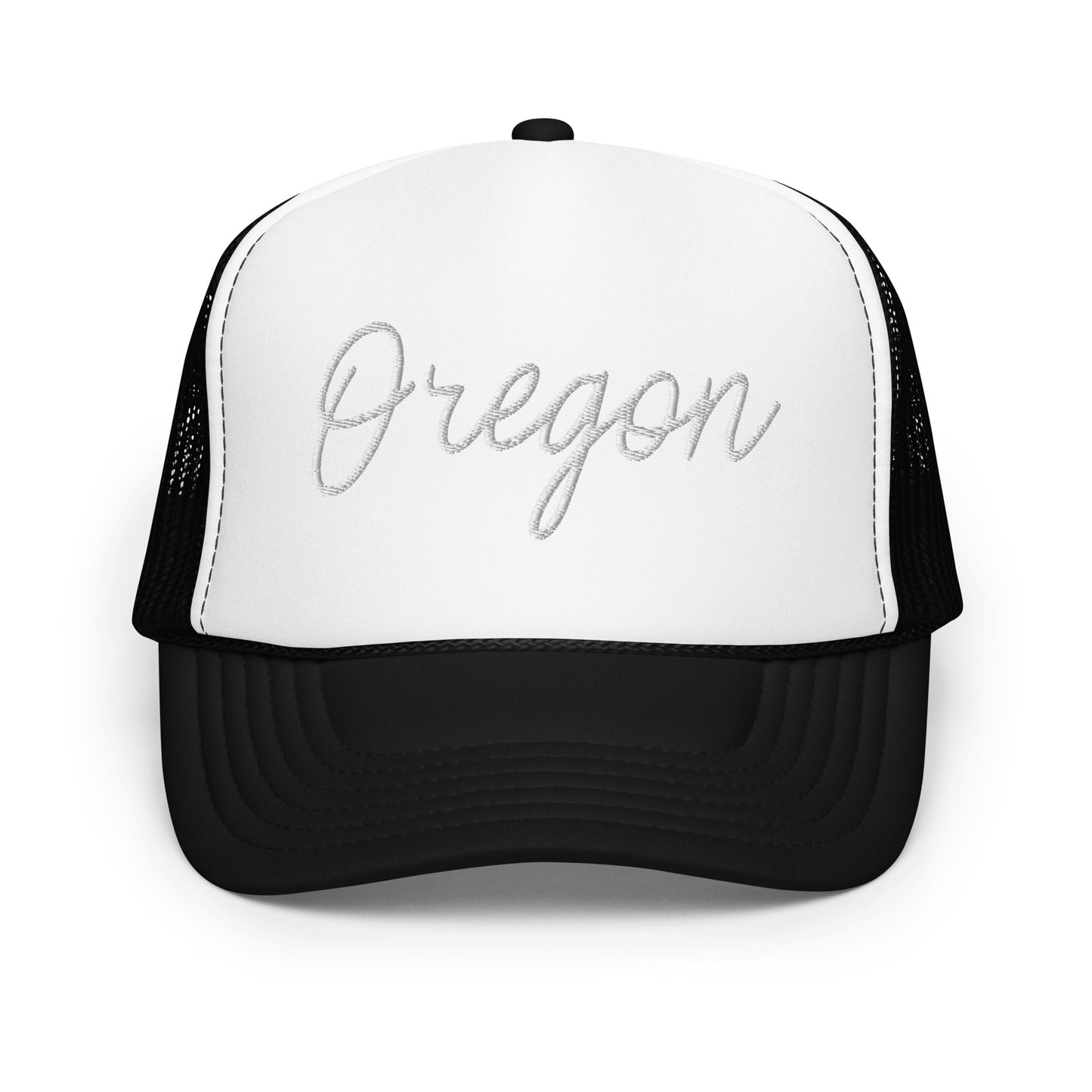 Oregon Retro Script Foam 5 Panel A-Frame Snapback Trucker Hat