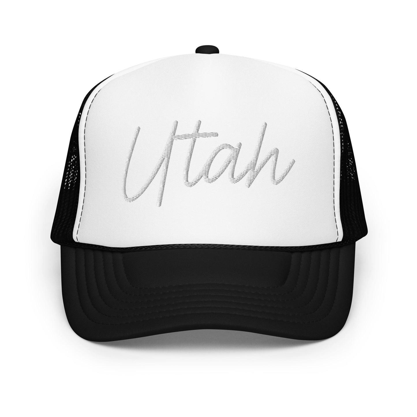 Utah Retro Script Foam 5 Panel A-Frame Snapback Trucker Hat