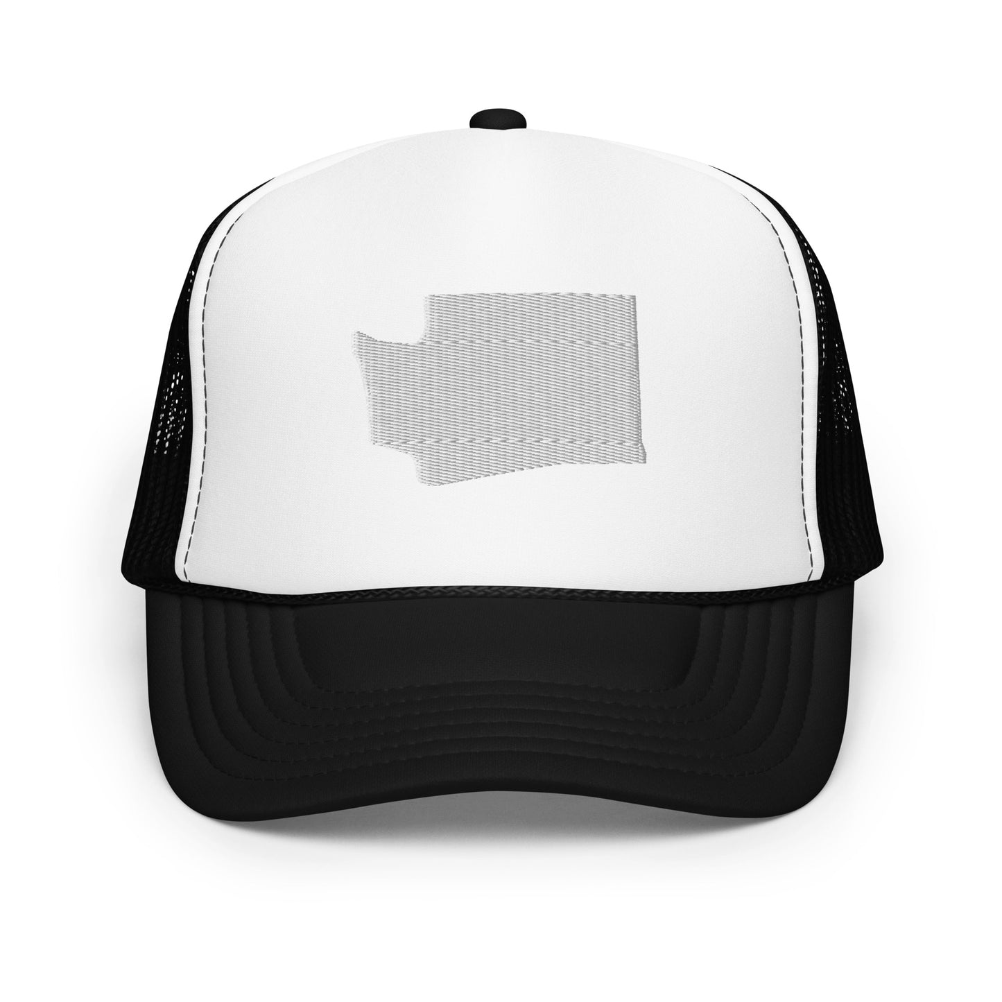 Washington State Silhouette Foam 5 Panel A-Frame Snapback Trucker Hat