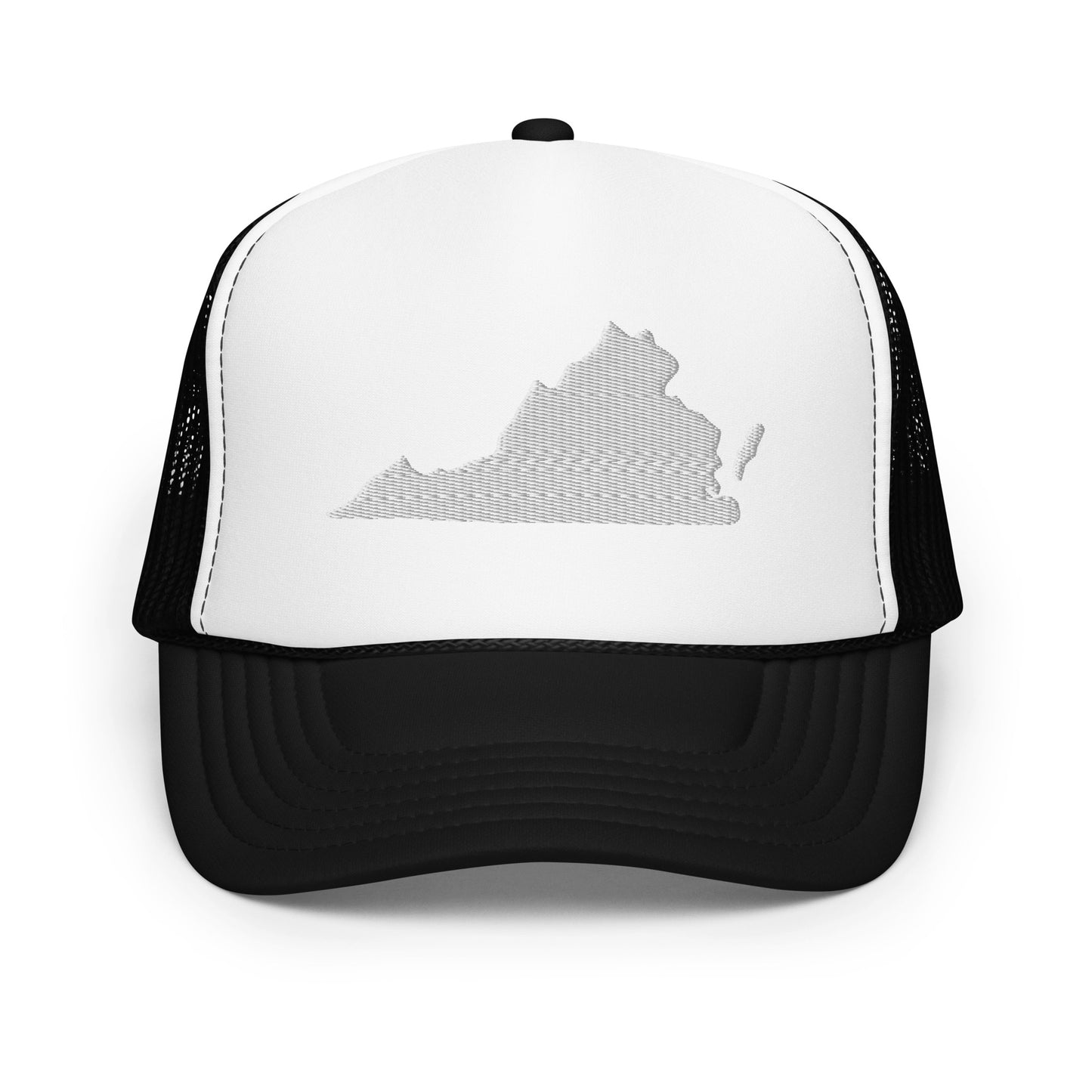 Virginia State Silhouette Foam 5 Panel A-Frame Snapback Trucker Hat