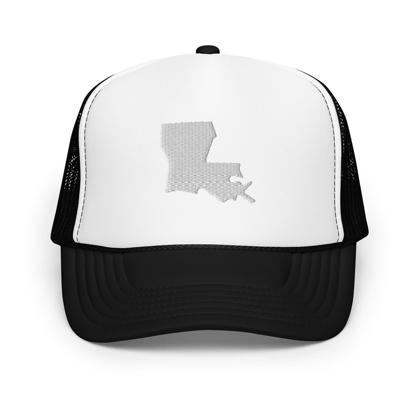 Louisiana State Silhouette Foam 5 Panel A-Frame Snapback Trucker Hat