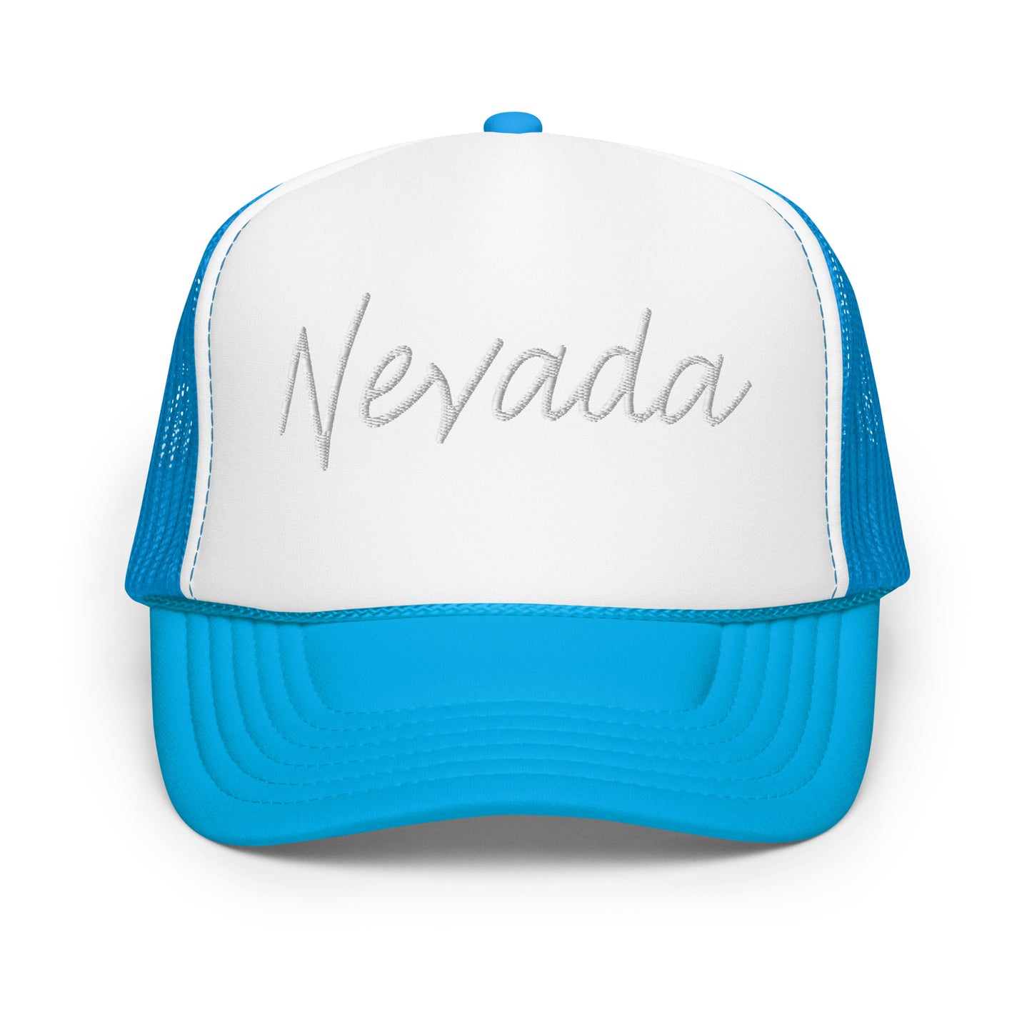Nevada Retro Script Foam 5 Panel A-Frame Snapback Trucker Hat