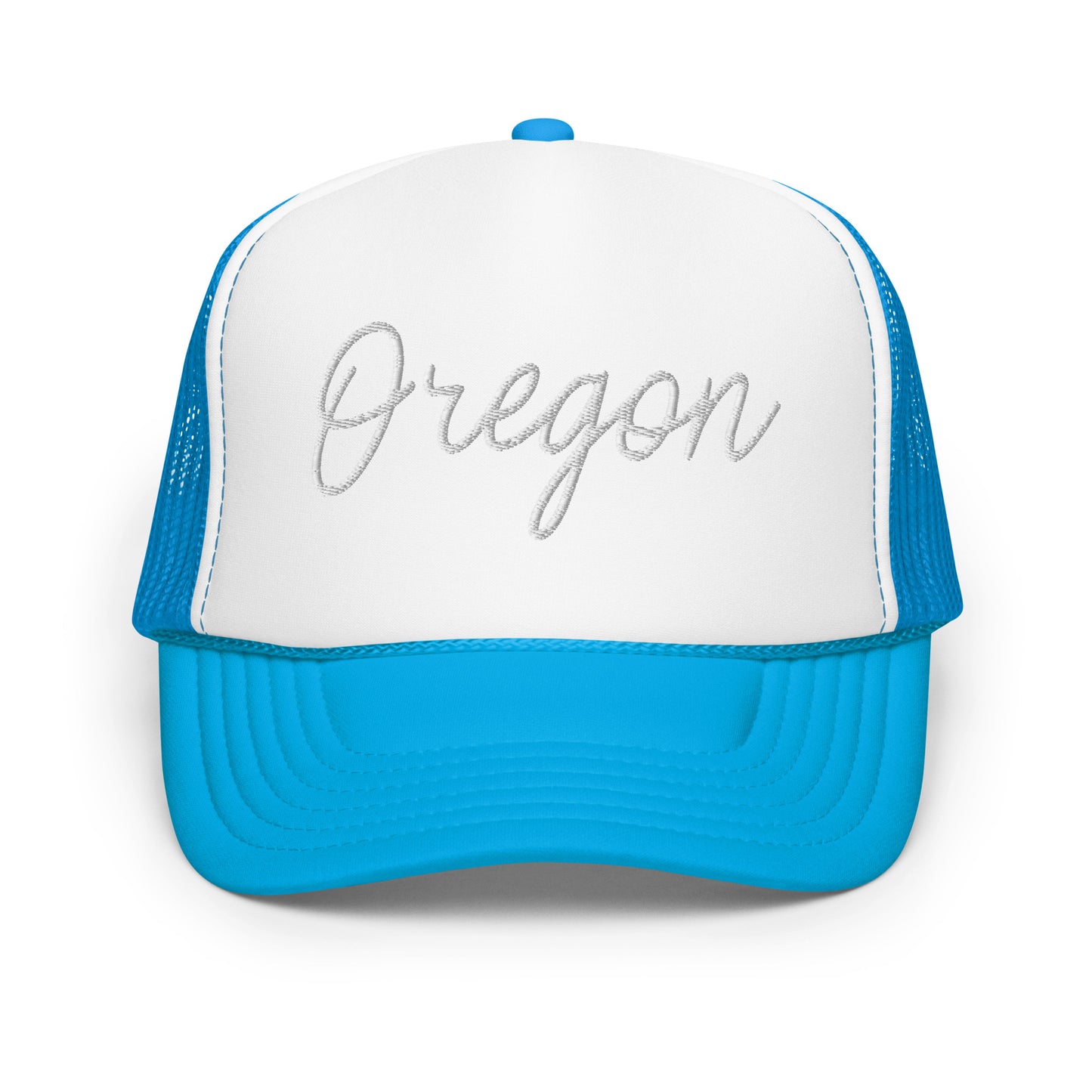 Oregon Retro Script Foam 5 Panel A-Frame Snapback Trucker Hat