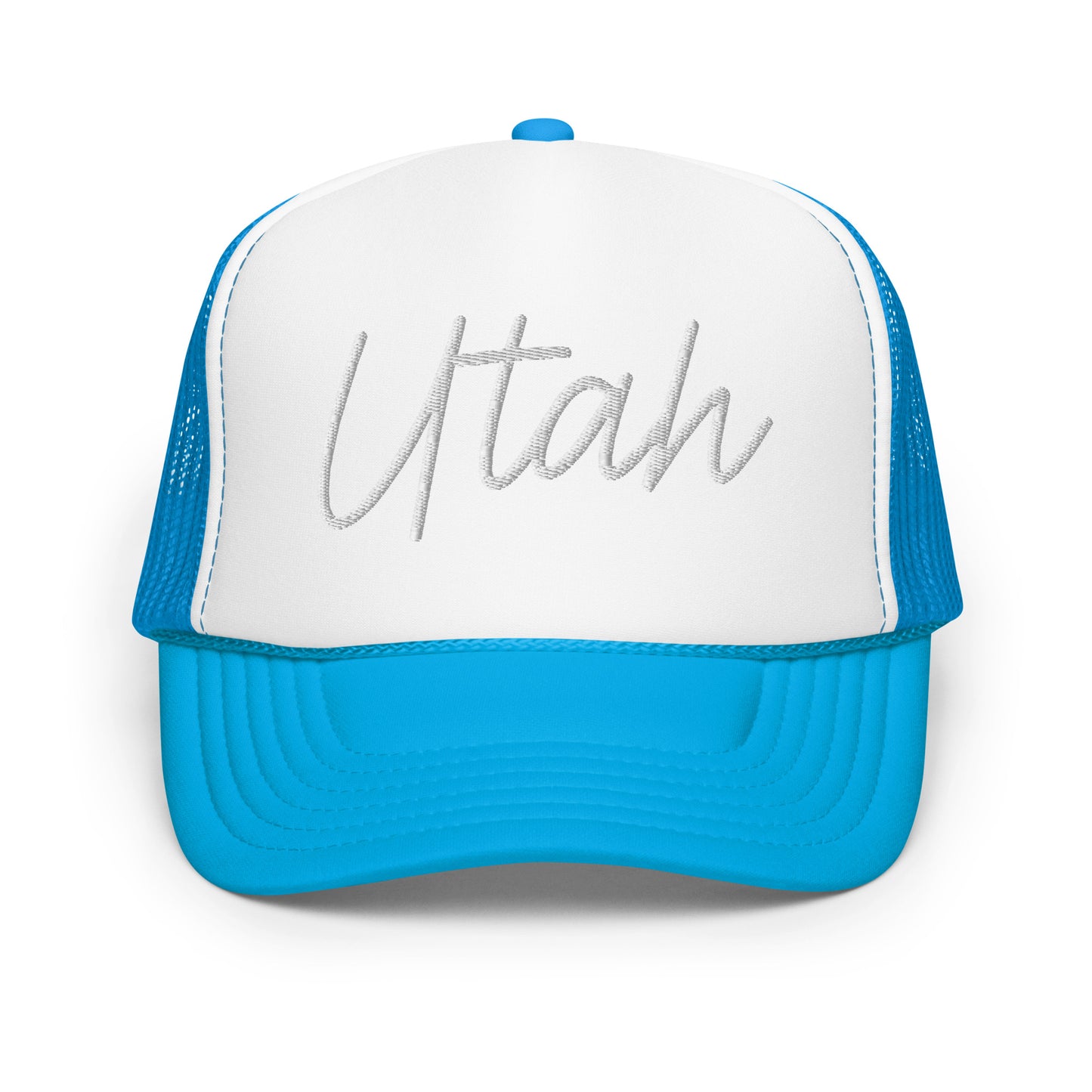Utah Retro Script Foam 5 Panel A-Frame Snapback Trucker Hat