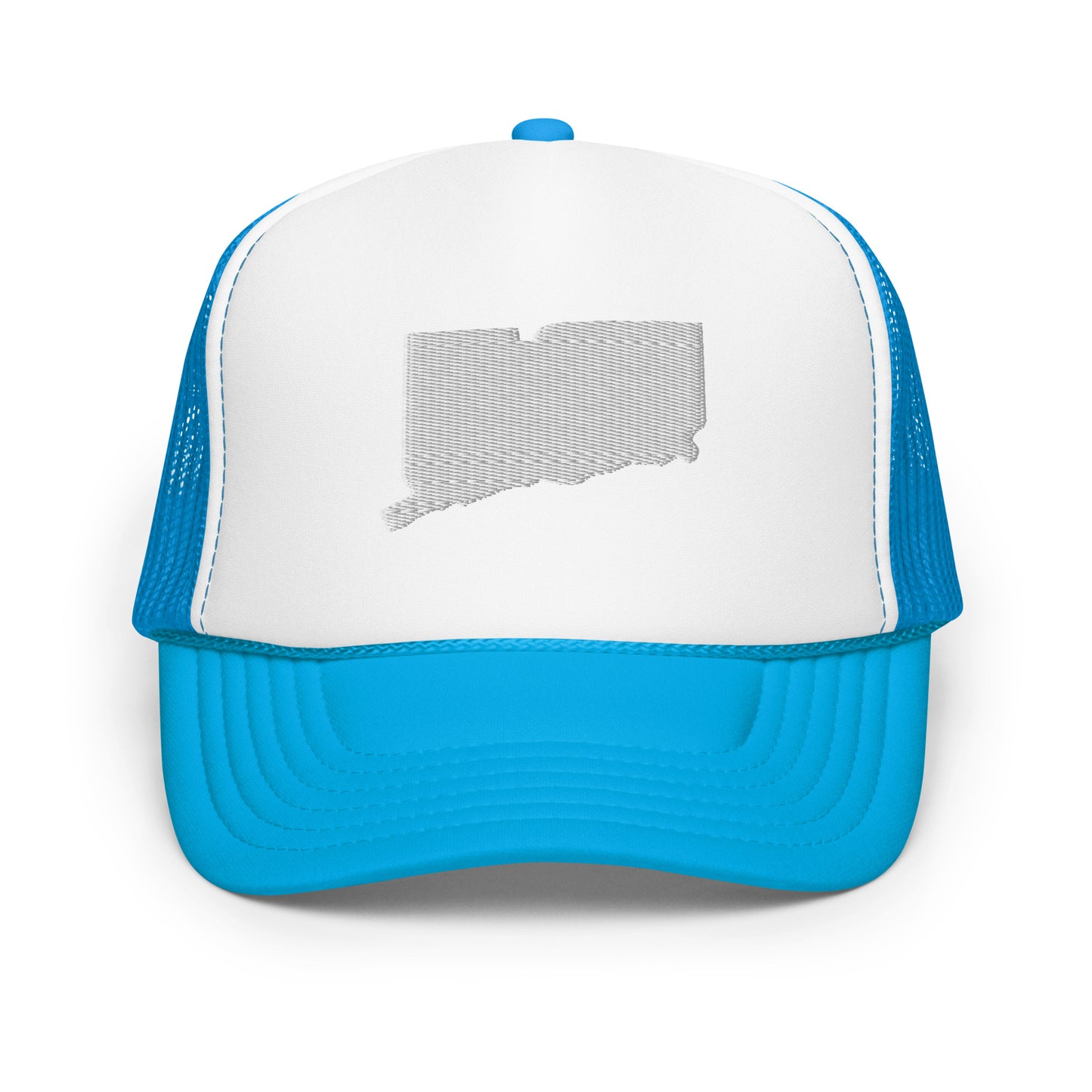 Connecticut State Silhouette Foam 5 Panel A-Frame Snapback Trucker Hat