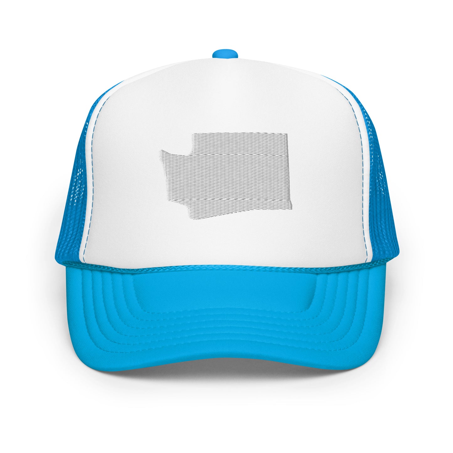 Washington State Silhouette Foam 5 Panel A-Frame Snapback Trucker Hat