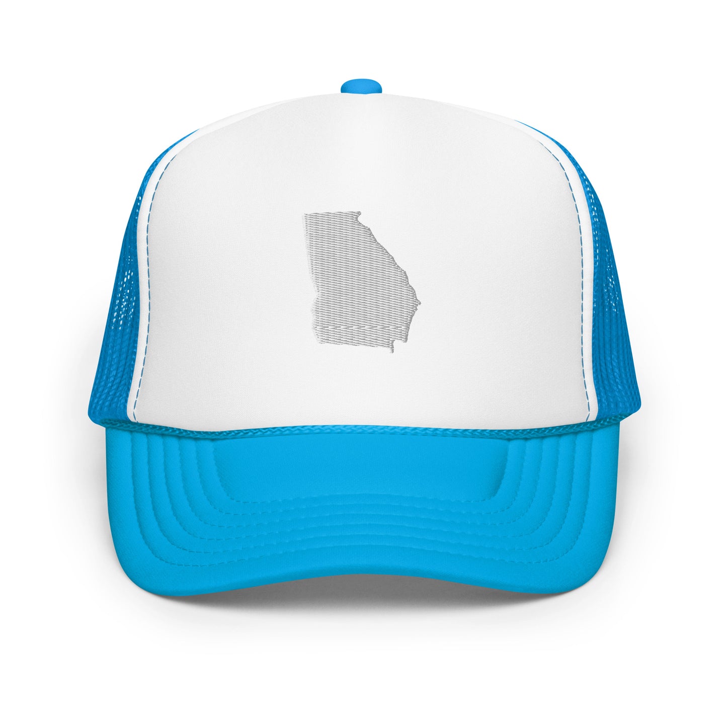 Georgia State Silhouette Foam 5 Panel A-Frame Snapback Trucker Hat