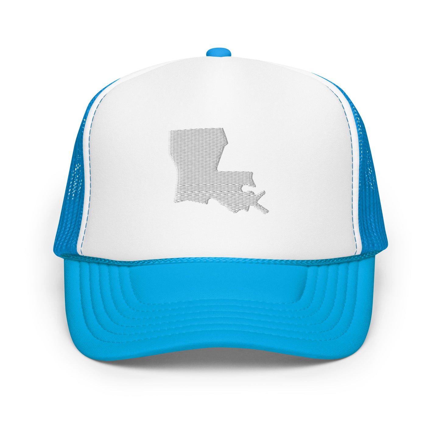 Louisiana State Silhouette Foam 5 Panel A-Frame Snapback Trucker Hat