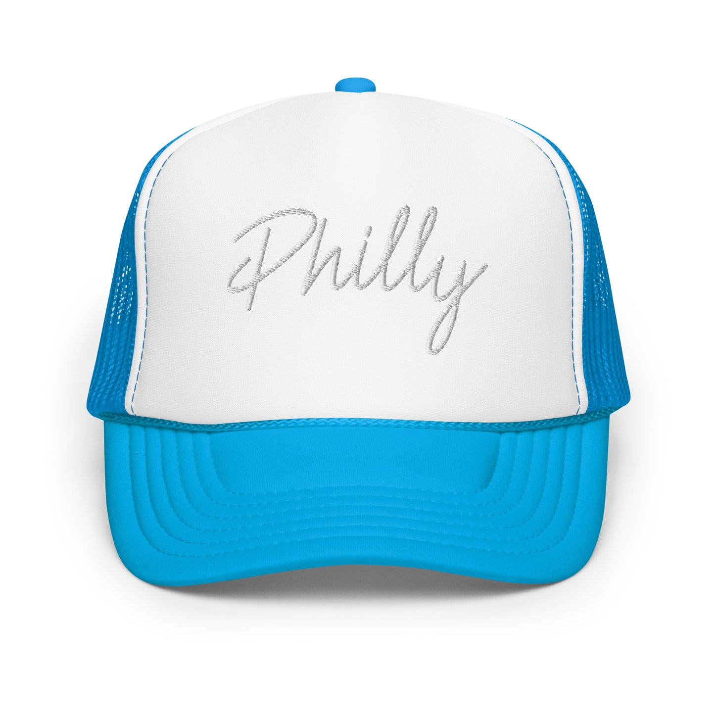 Philly Retro Script Foam 5 Panel A-Frame Snapback Trucker Hat