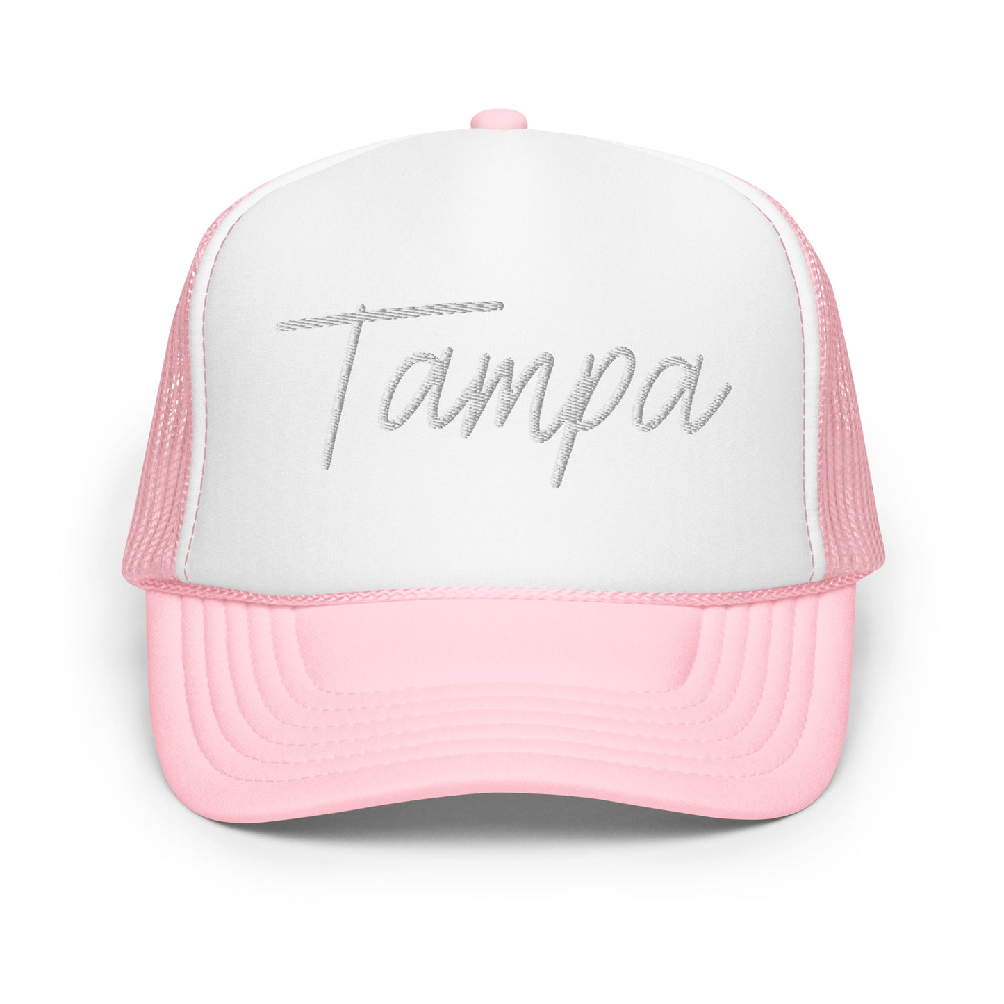 Tampa Retro Script Foam 5 Panel A-Frame Snapback Trucker Hat