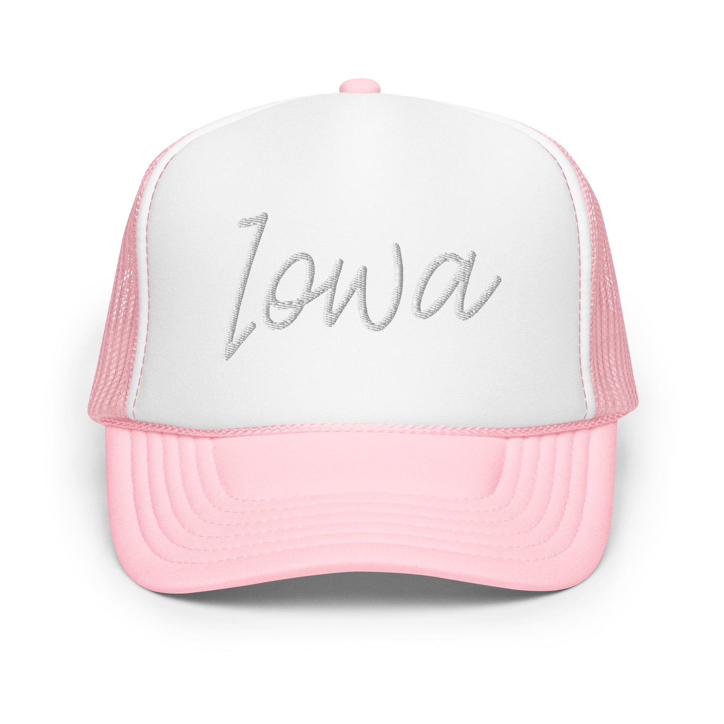 Iowa Retro Script Foam 5 Panel A-Frame Snapback Trucker Hat