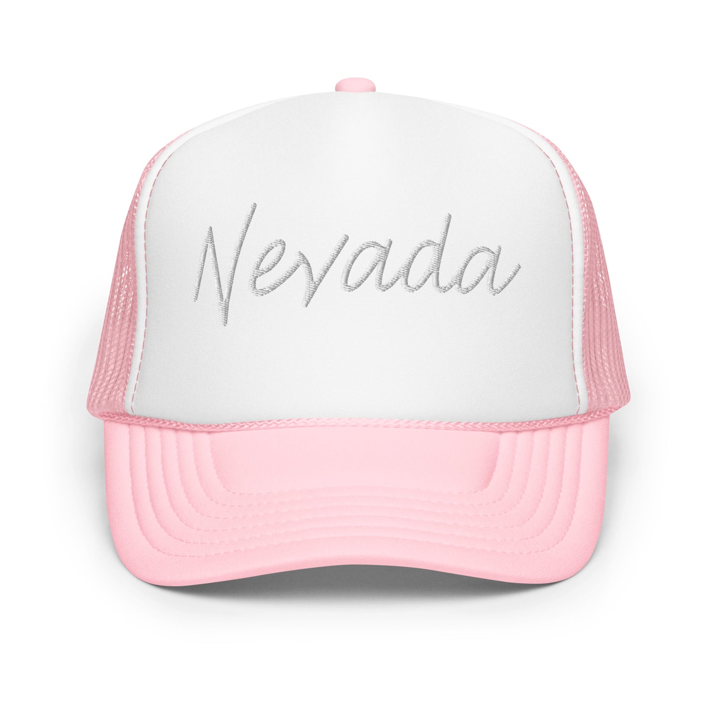 Nevada Retro Script Foam 5 Panel A-Frame Snapback Trucker Hat