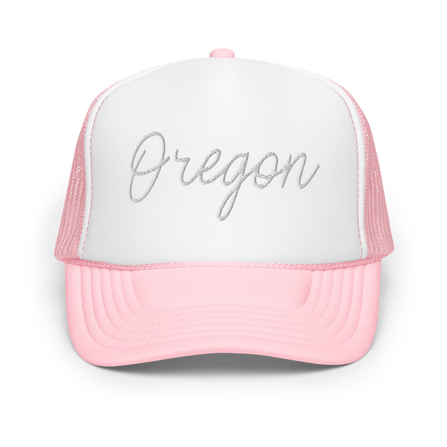 Oregon Retro Script Foam 5 Panel A-Frame Snapback Trucker Hat