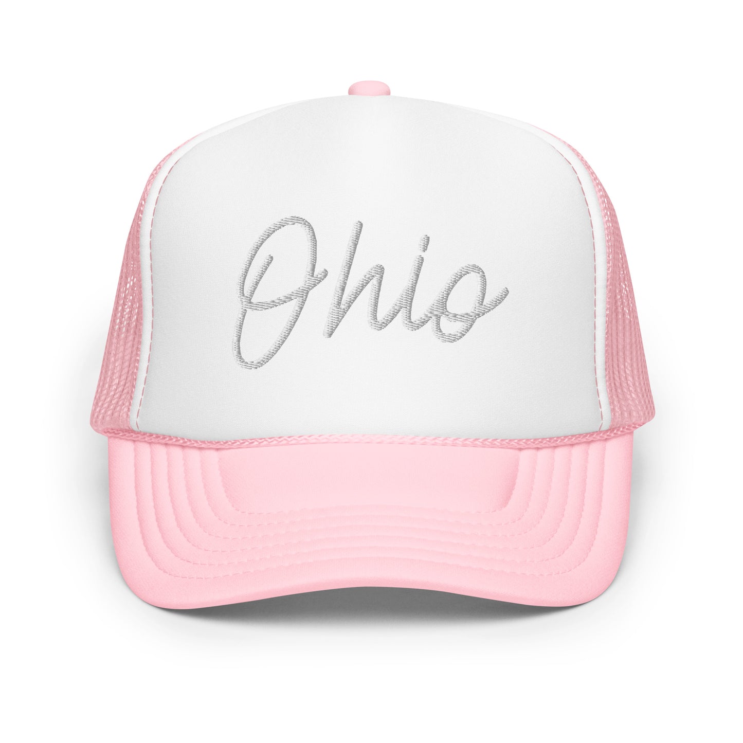 Ohio Retro Script Foam 5 Panel A-Frame Snapback Trucker Hat