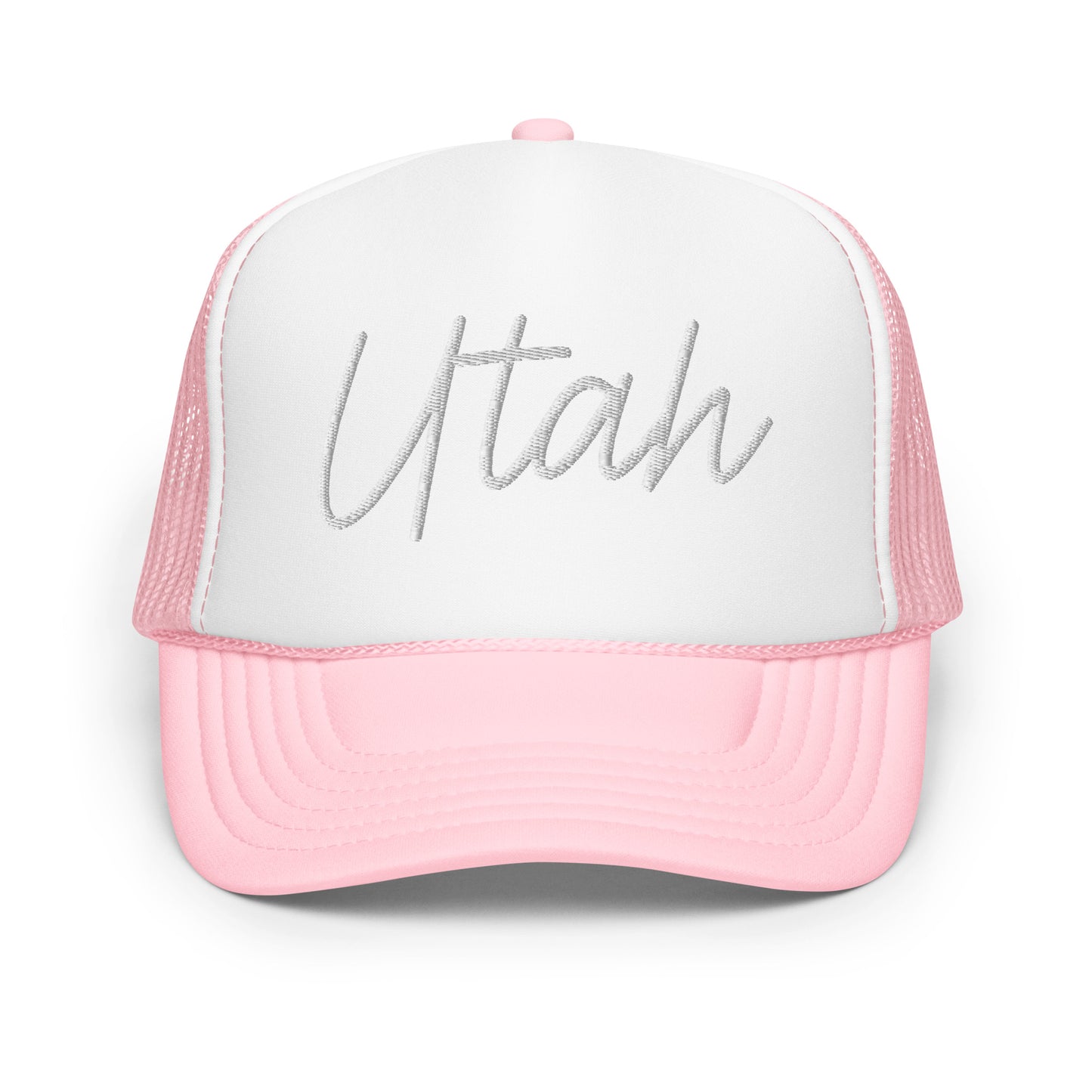 Utah Retro Script Foam 5 Panel A-Frame Snapback Trucker Hat