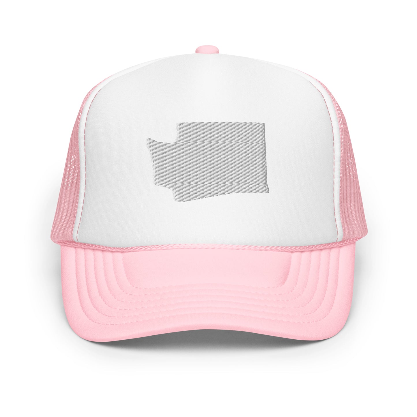 Washington State Silhouette Foam 5 Panel A-Frame Snapback Trucker Hat