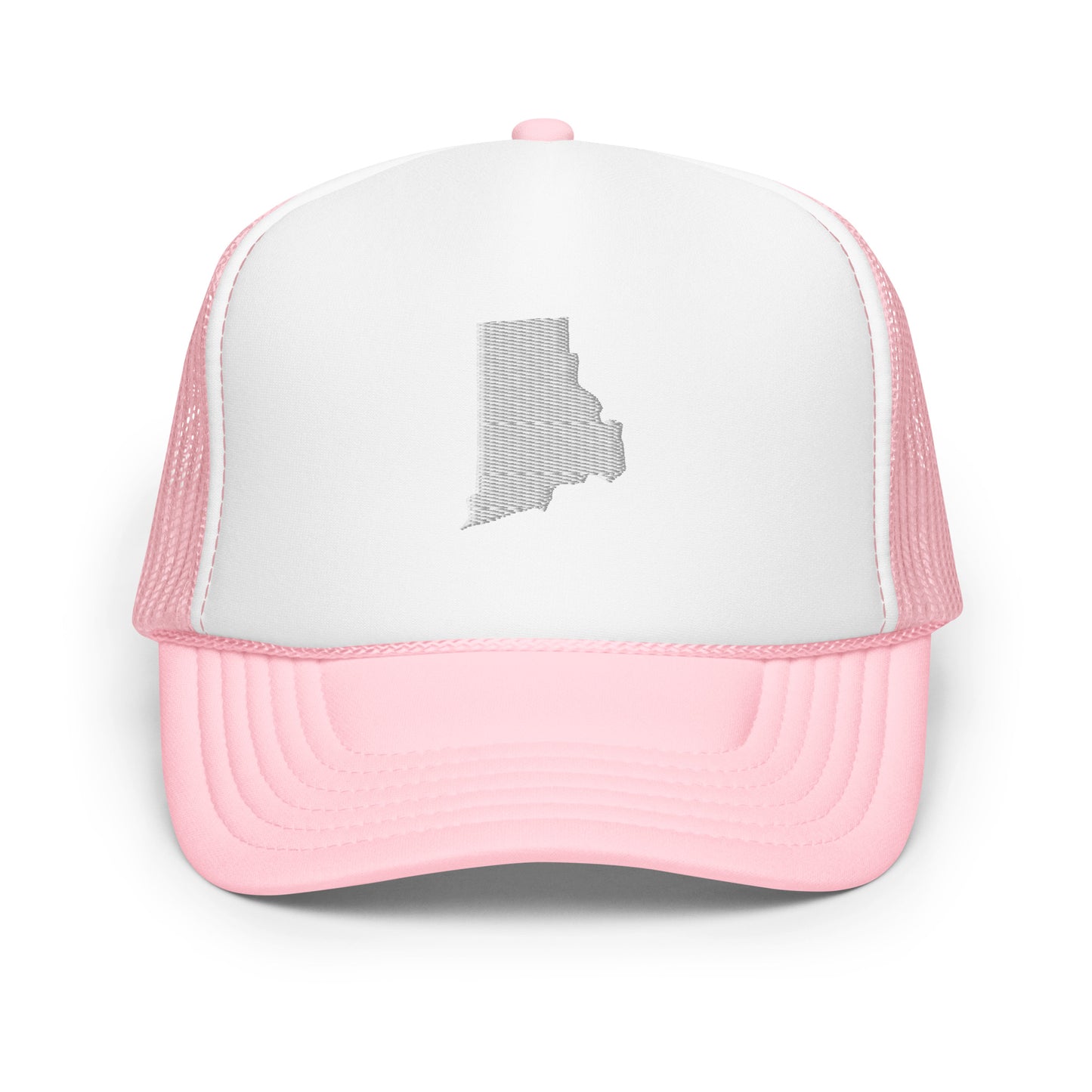Rhode Island State Silhouette Foam 5 Panel A-Frame Snapback Trucker Hat