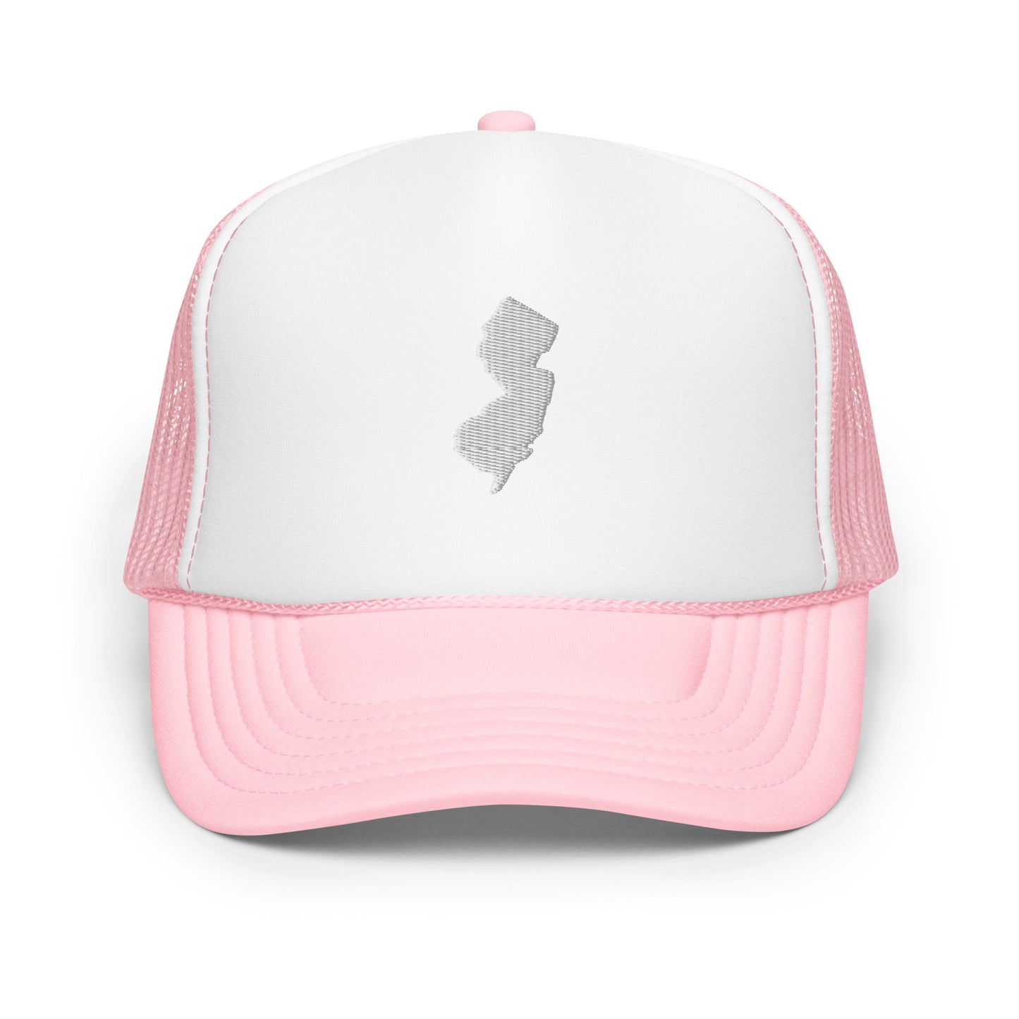 New Jersey State Silhouette Foam 5 Panel A-Frame Snapback Trucker Hat
