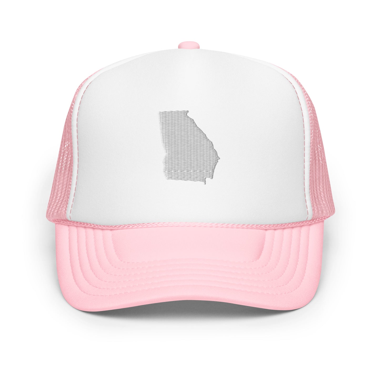 Georgia State Silhouette Foam 5 Panel A-Frame Snapback Trucker Hat