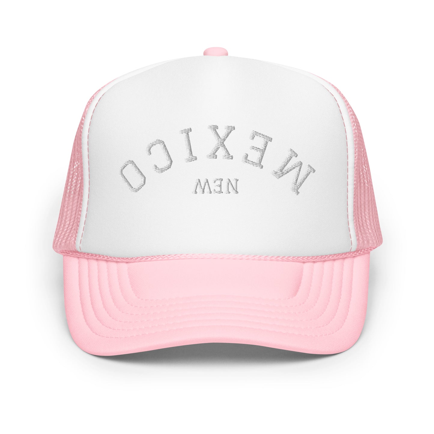 New Mexico Upside Down Arch Foam 5 Panel A-Frame Snapback Trucker Hat