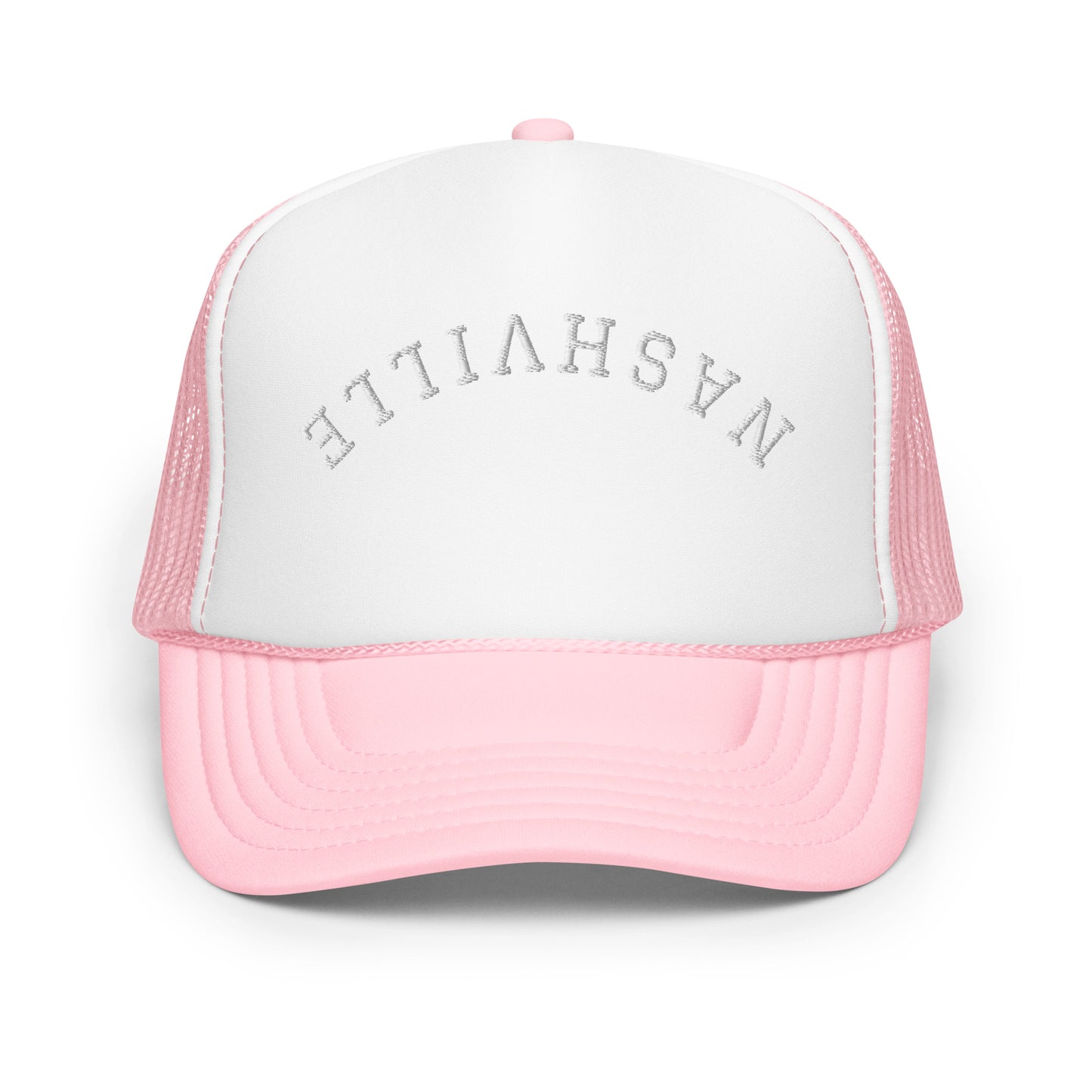 Nashville Upside Down Arch Foam 5 Panel A-Frame Snapback Trucker Hat