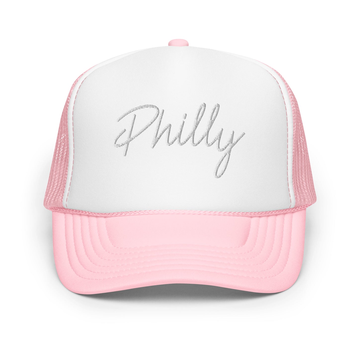 Philly Retro Script Foam 5 Panel A-Frame Snapback Trucker Hat
