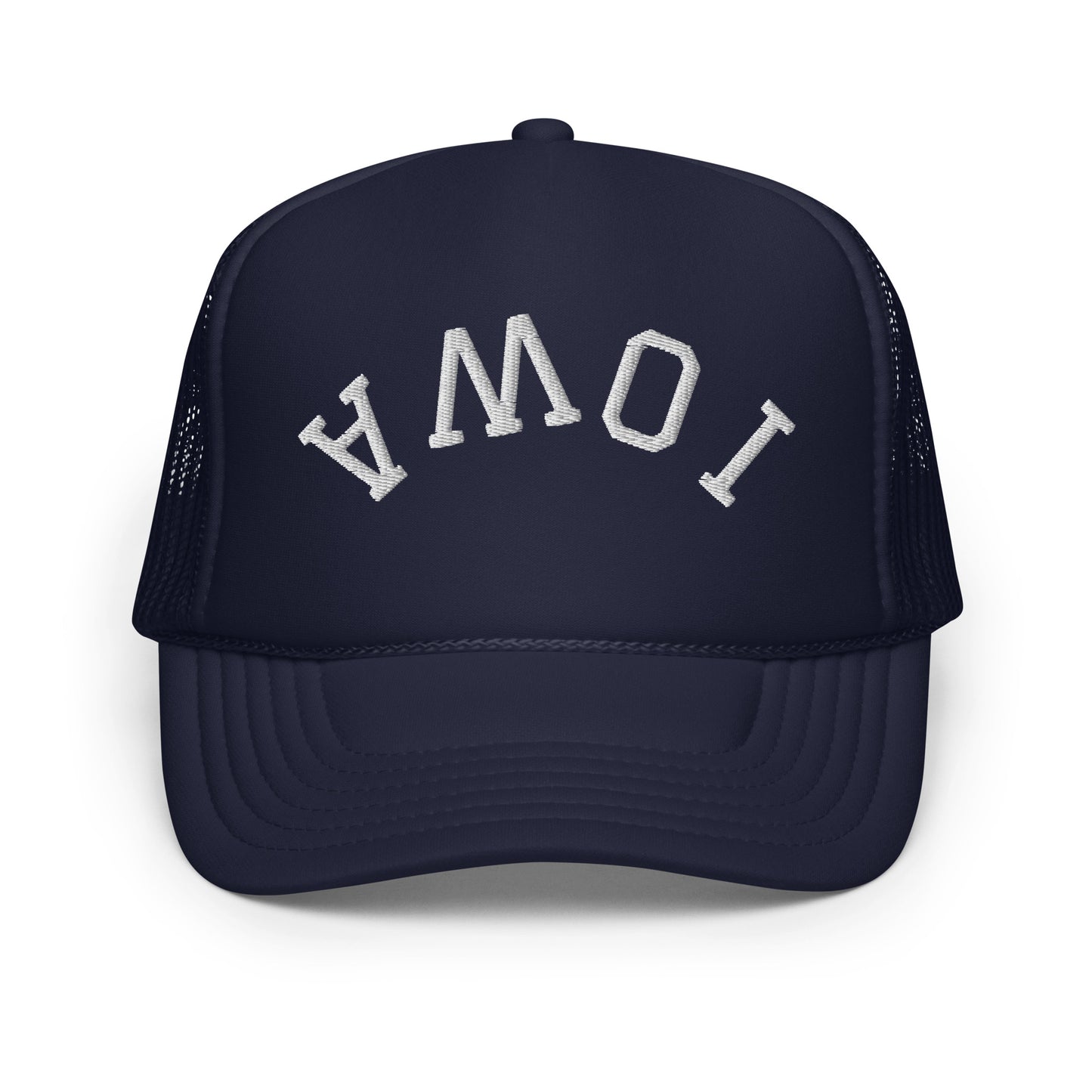 Iowa Upside Down Arch Foam 5 Panel A-Frame Snapback Trucker Hat