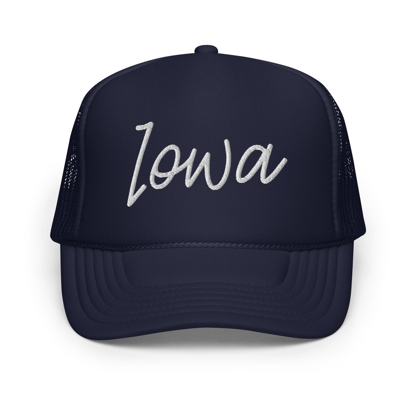 Iowa Retro Script Foam 5 Panel A-Frame Snapback Trucker Hat