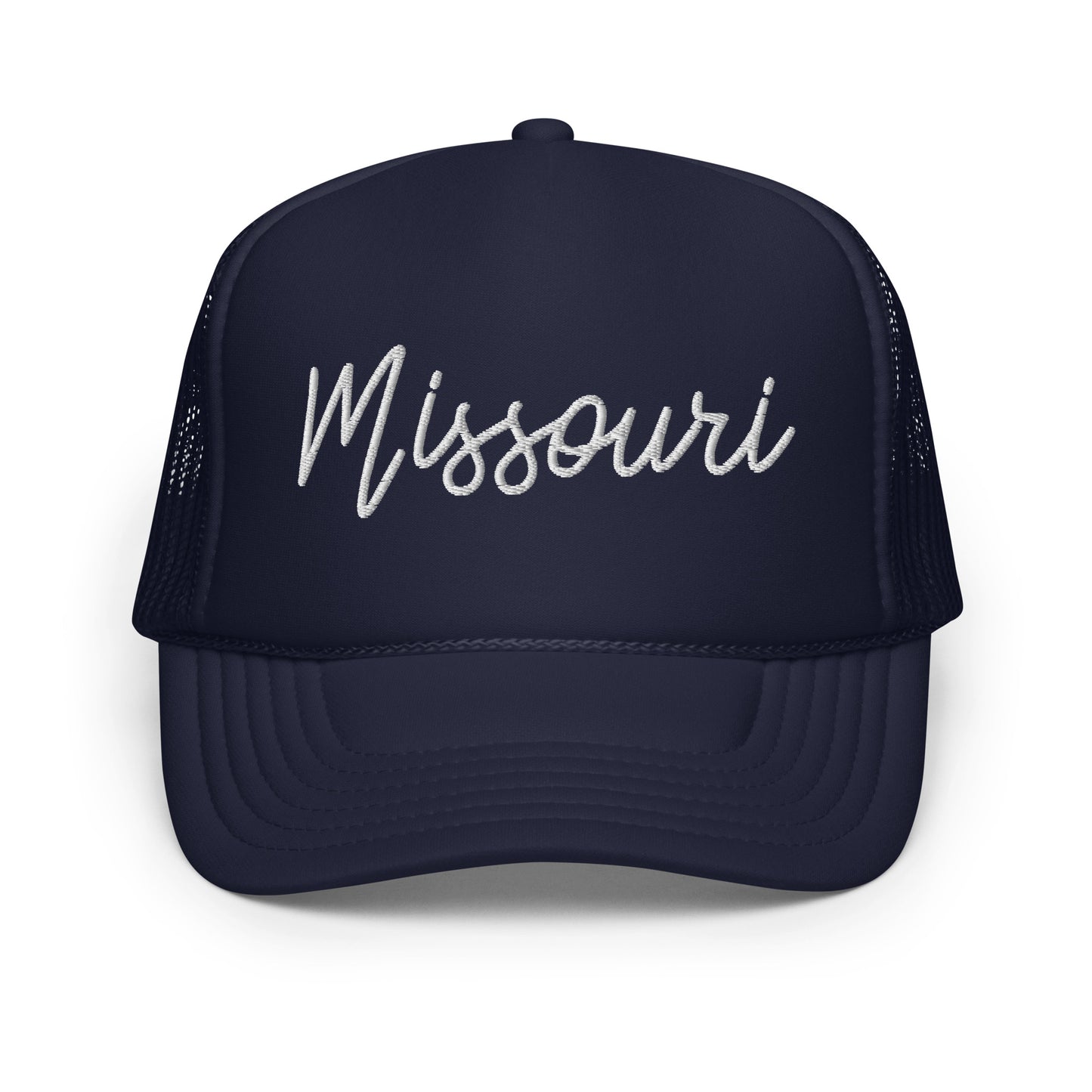 Missouri Retro Script Foam 5 Panel A-Frame Snapback Trucker Hat