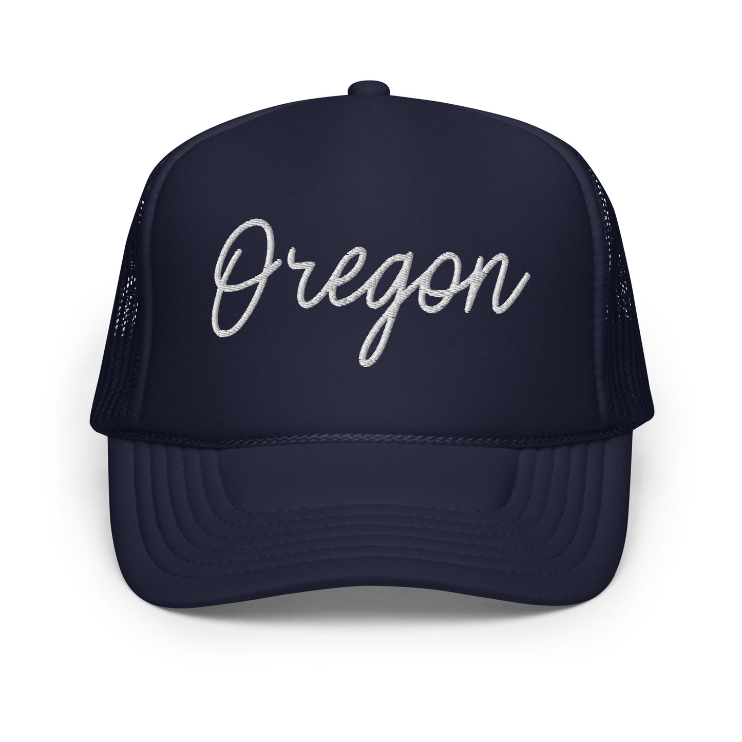 Oregon Retro Script Foam 5 Panel A-Frame Snapback Trucker Hat