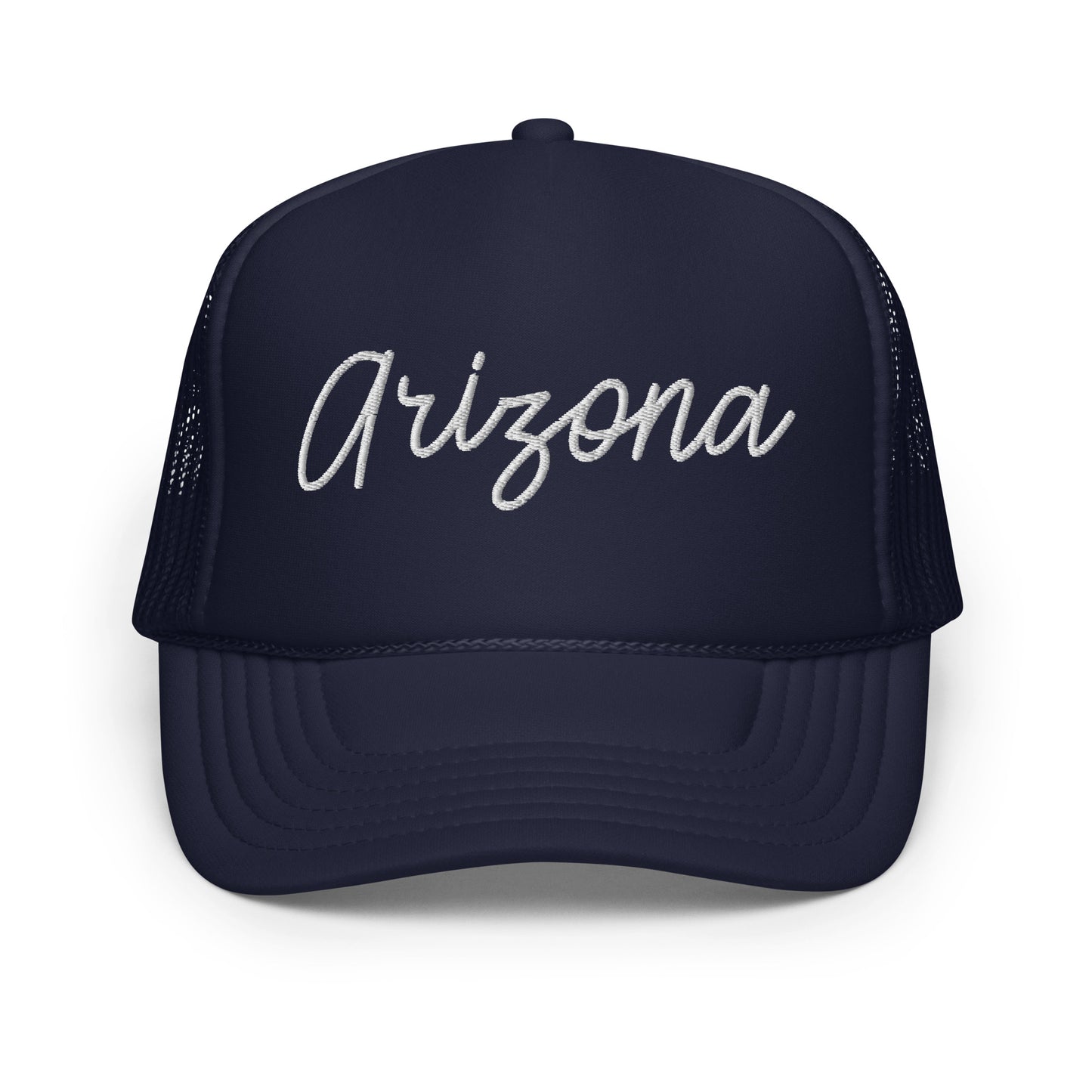Arizona Retro Script Foam 5 Panel A-Frame Snapback Trucker Hat