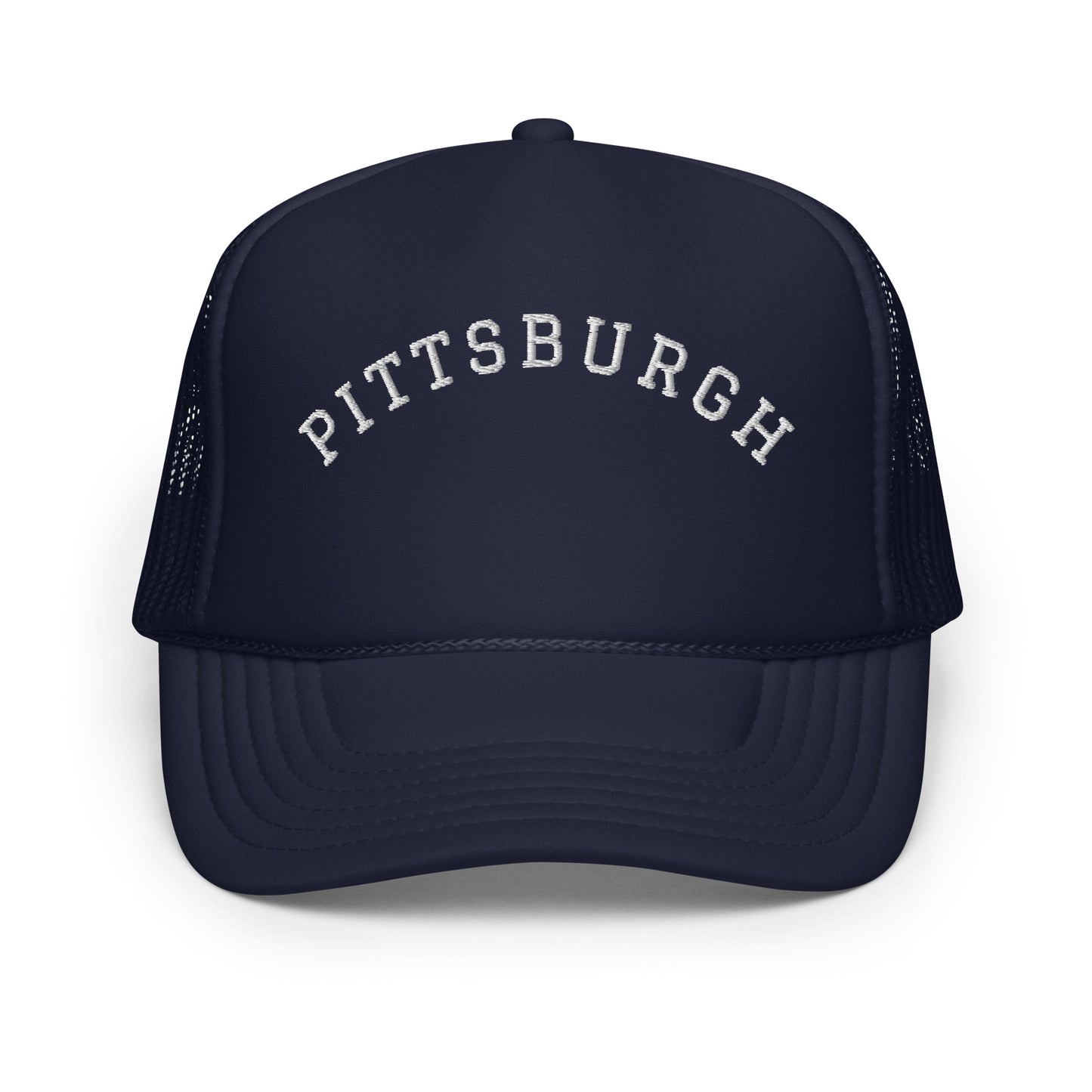Pittsburgh Arch Foam 5 Panel A-Frame Snapback Trucker Hat