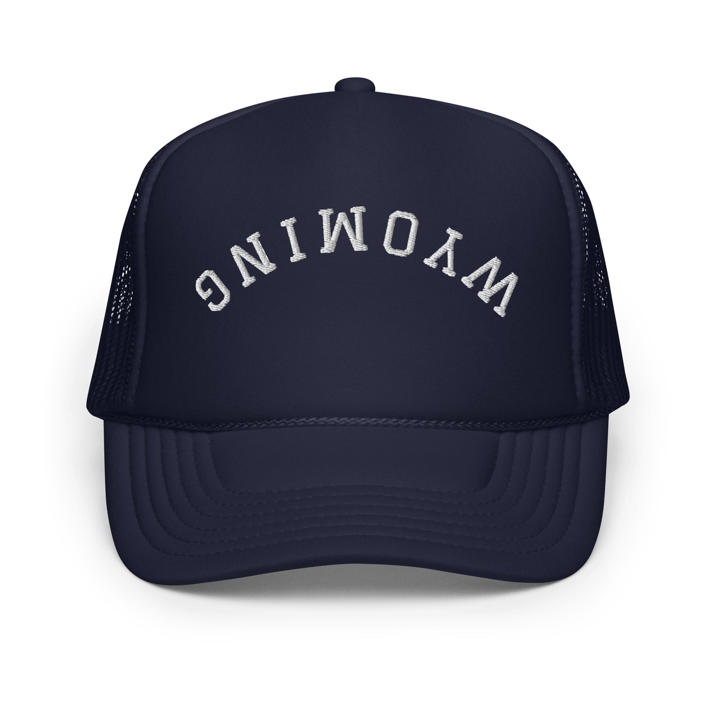 Wyoming Upside Down Arch Foam 5 Panel A-Frame Snapback Trucker Hat