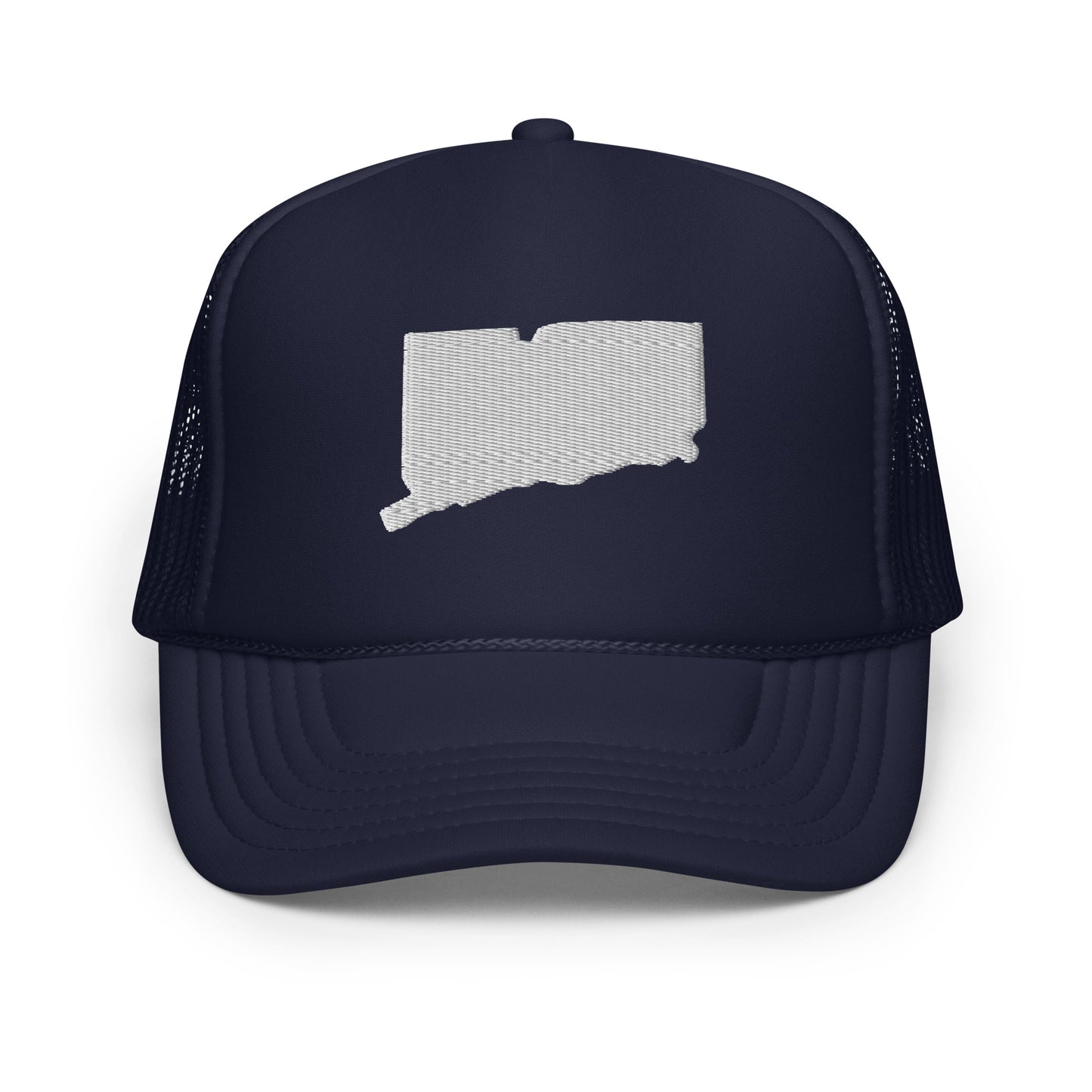 Connecticut State Silhouette Foam 5 Panel A-Frame Snapback Trucker Hat