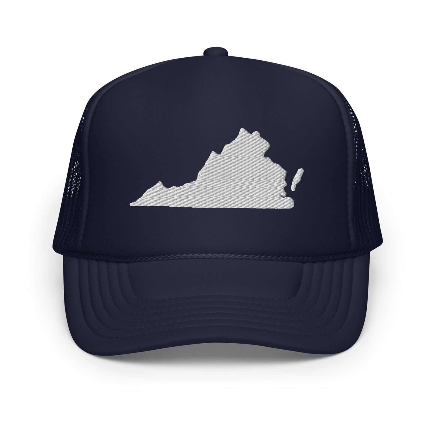 Virginia State Silhouette Foam 5 Panel A-Frame Snapback Trucker Hat