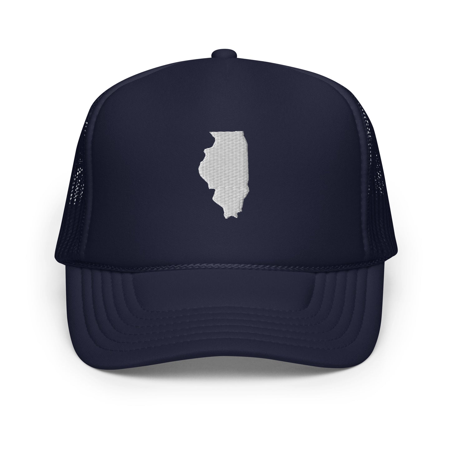 Illinois State Silhouette Foam 5 Panel A-Frame Snapback Trucker Hat