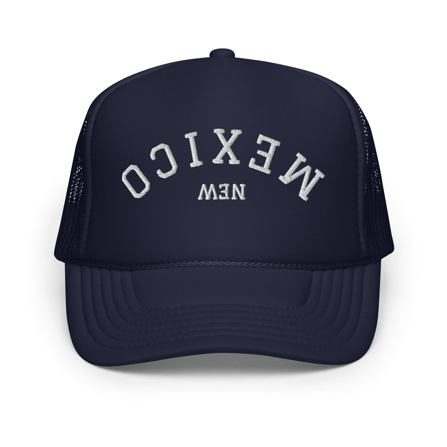 New Mexico Upside Down Arch Foam 5 Panel A-Frame Snapback Trucker Hat