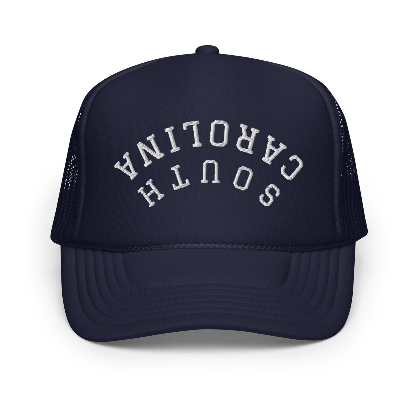 South Carolina Upside Down Arch Foam 5 Panel A-Frame Snapback Trucker Hat