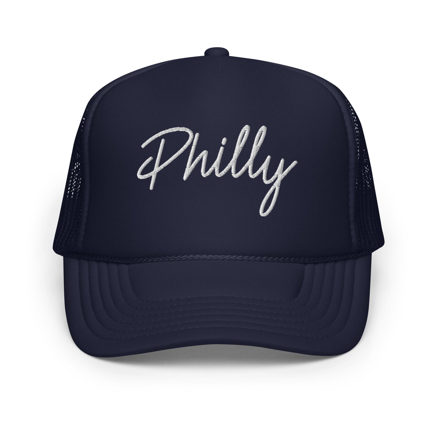 Philly Retro Script Foam 5 Panel A-Frame Snapback Trucker Hat