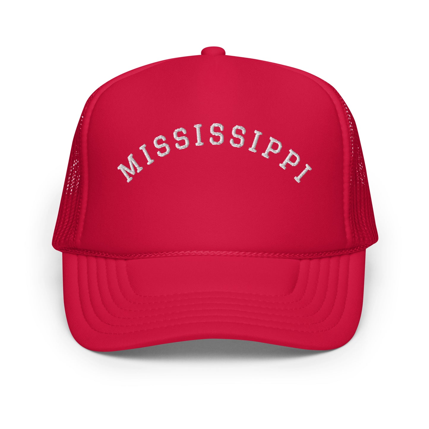 Mississippi Arch Foam 5 Panel A-Frame Snapback Trucker Hat