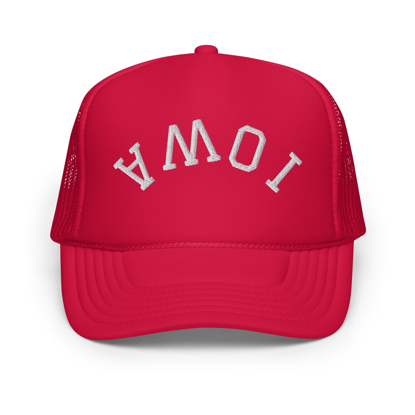 Iowa Upside Down Arch Foam 5 Panel A-Frame Snapback Trucker Hat