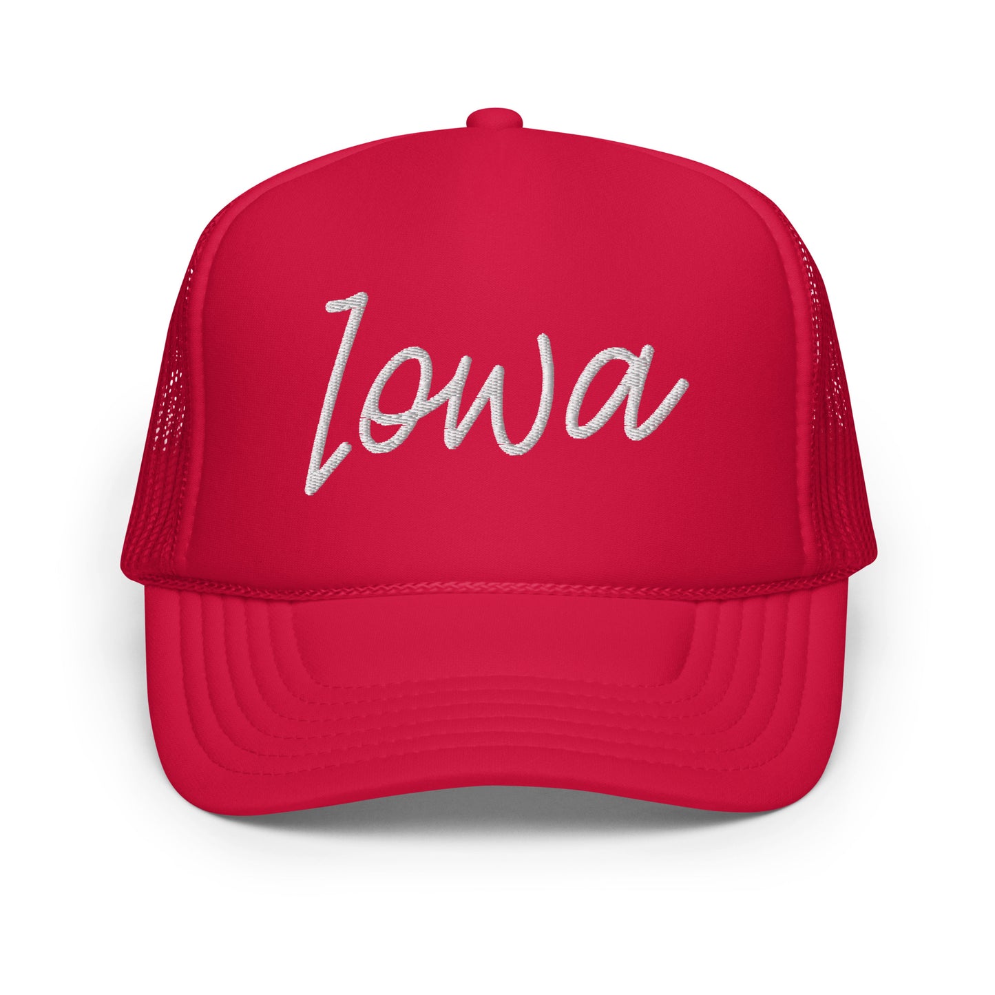 Iowa Retro Script Foam 5 Panel A-Frame Snapback Trucker Hat
