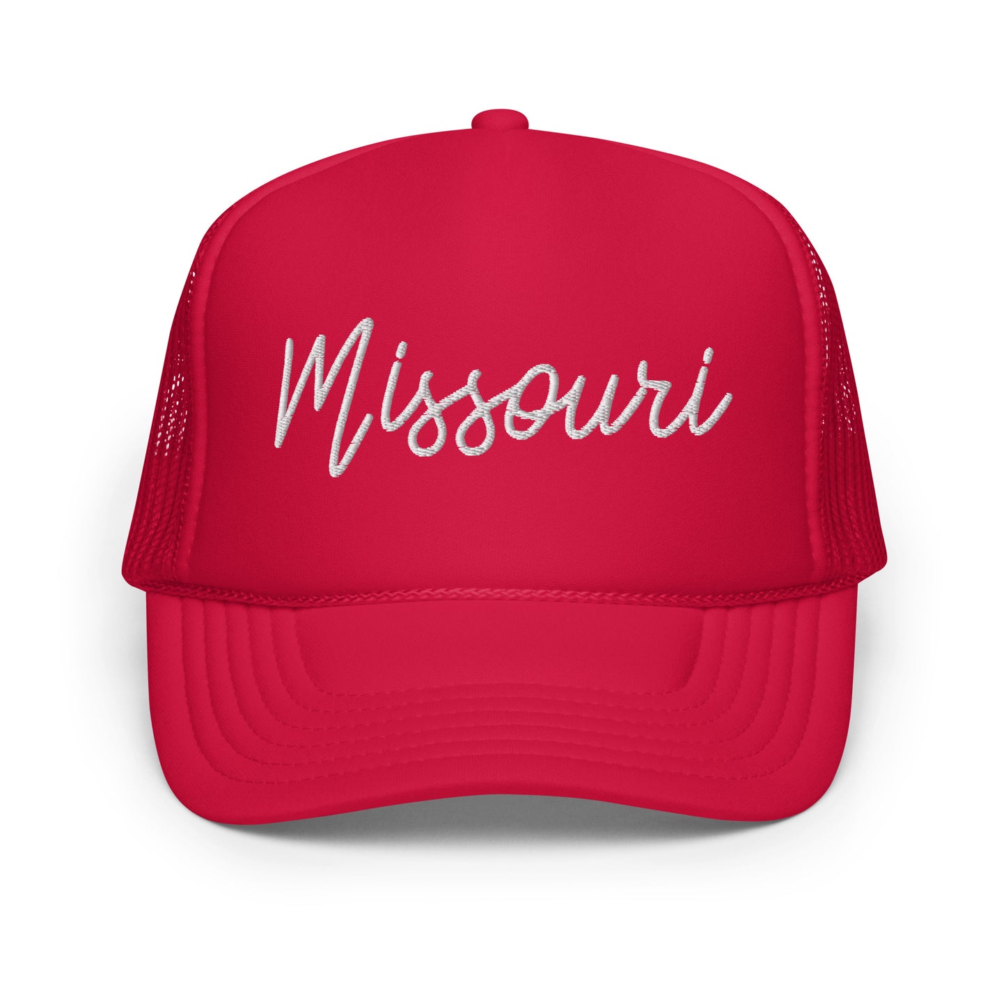 Missouri Retro Script Foam 5 Panel A-Frame Snapback Trucker Hat