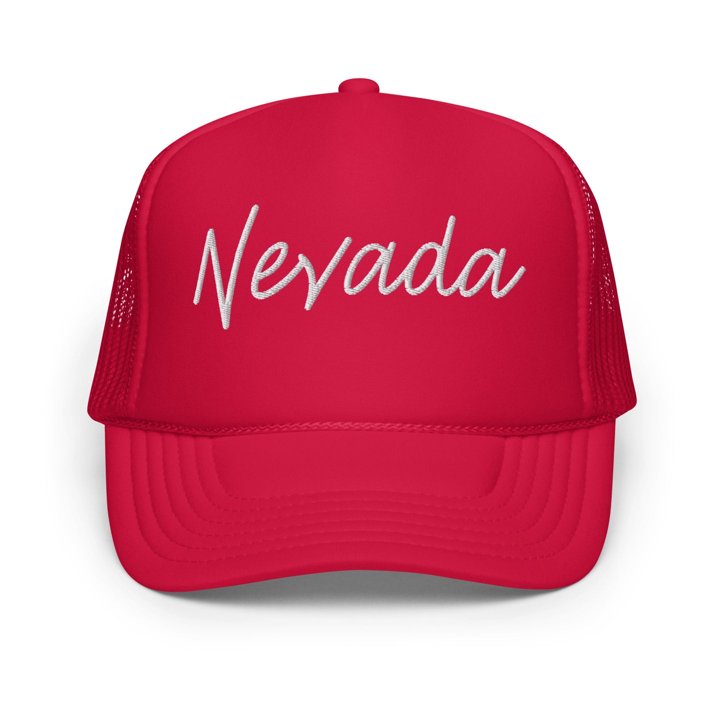 Nevada Retro Script Foam 5 Panel A-Frame Snapback Trucker Hat