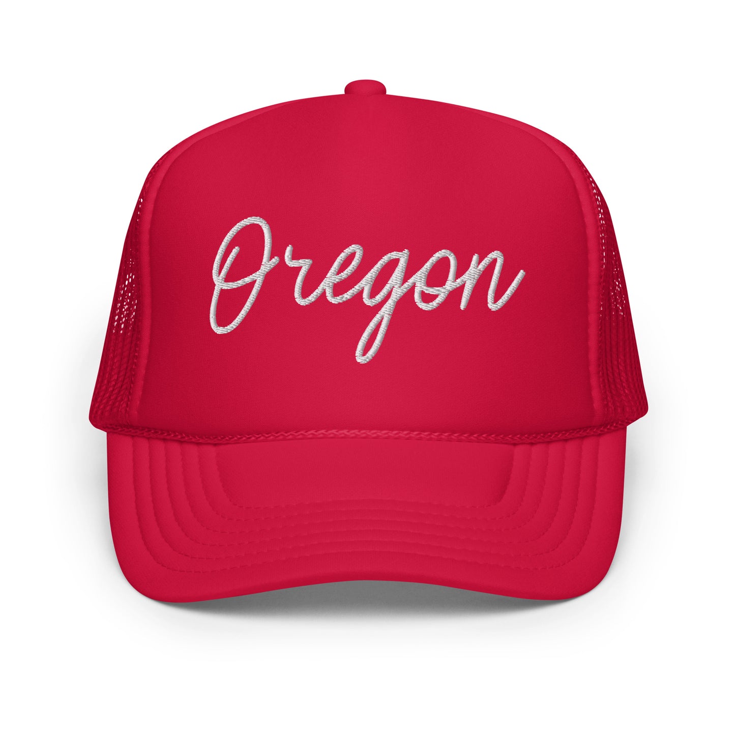 Oregon Retro Script Foam 5 Panel A-Frame Snapback Trucker Hat